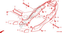 COUVERCLES LATERAUX pour Honda CBR 125 TRICOLOUR de 2010