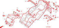 GARDE BOUE ARRIERE pour Honda CBR 125 BLEU de 2005