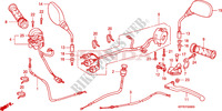 LEVIER DE GUIDON/COMMUTATEUR/CABLE(CBR125R/RS/RW5/RW6/RW8) pour Honda CBR 125 REPSOL de 2005