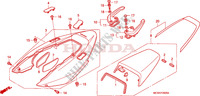 CARENAGES ARRIERE pour Honda VFR 800 VTEC ABS de 2006