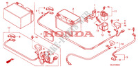 BATTERIE pour Honda CB 1300 BI COULEUR de 2004