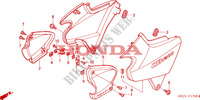 COUVERCLE LATERAL(CB1300F/F1) pour Honda CB 1300 BI COULEUR de 2004