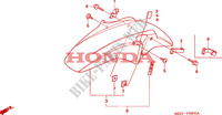 GARDE BOUE AVANT pour Honda CB 1300 BI COULEUR de 2004