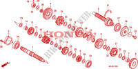 BOITE DE VITESSES pour Honda CBR 600 RR TRICOLORE de 2011