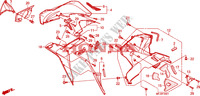 CAPOT INFERIEUR(D.)(CBR600RR9,A,B/RA9,A,B) pour Honda CBR 600 RR BLACK de 2011