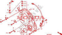 PANNEAU CARTER MOTEUR D.(CBR600RR9,A,B/RA9,A,B) pour Honda CBR 600 RR TRICOLORE de 2011