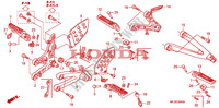 REPOSE PIED pour Honda CBR 600 RR NOIRE de 2011