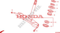 TE DE FOURCHE pour Honda CBR 600 RR ABS GRIS ORANGE de 2011