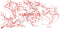 CARENAGES LATERAUX AVANT pour Honda CBR 1000 RR FIREBLADE ABS TRICOLOUR de 2011