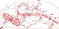 CORPS DE PAPILLON pour Honda CBR 1000 RR FIREBLADE ABS TRICOLORE de 2011
