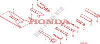 OUTIL pour Honda CBR 1000 RR FIREBLADE ORANGE de 2010
