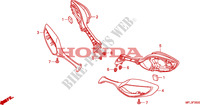 RETROVISEUR pour Honda CBR 1000 RR FIREBLADE ABS TRICOLOUR de 2011