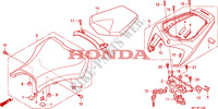 SELLE pour Honda CBR 1000 RR FIREBLADE ABS TRICOLOUR de 2011