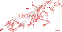 SILENCIEUX D'ECHAPPEMENT pour Honda CBR 1000 RR FIREBLADE ABS TRICOLOUR de 2011