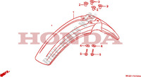 GARDE BOUE AVANT pour Honda XR 600 R 19HP de 1990
