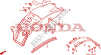 GARDE BOUE ARRIERE pour Honda DOMINATOR 650 27HP de 1990