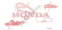 MARQUE(2) pour Honda VT SHADOW 600 de 1992