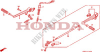 SELECTEUR   PEDALE DE FREIN pour Honda VFR 400 R3 de 1991