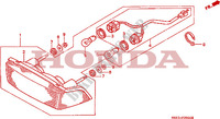 FEU ARRIERE pour Honda NTV 650 27HP de 1989
