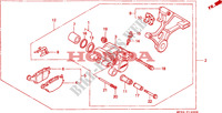 ETRIER DE FREIN ARRIERE pour Honda CBR 600 34HP de 1996