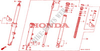 FOURCHETTE AVANT(2) pour Honda CBR 600 F 50HP de 1993