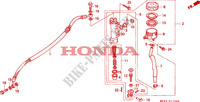 MAITRE CYLINDRE DE FREIN ARRIERE pour Honda CBR 600 F 34HP de 1994
