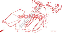 SELLE   CARENAGE ARRIERE pour Honda SEVEN FIFTY 750 de 1998