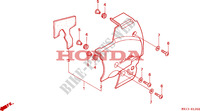 COUVERCLE GAUCHE pour Honda BIG ONE 1000 de 1996