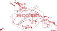 GARDE BOUE AVANT pour Honda BIG ONE 1000 50HP de 1996