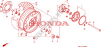 ROUE ARRIERE pour Honda BIG ONE 1000 de 1994