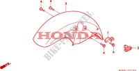 GARDE BOUE AVANT pour Honda NTV 650 REVERE de 1995