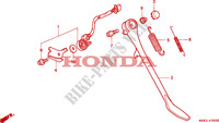 BEQUILLE pour Honda STEED 400 de 1995