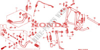 PEDALE   BEQUILLE pour Honda PAN EUROPEAN ST 1100 de 1995