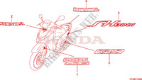 AUTOCOLLANTS pour Honda SH 300 SPC de 2009