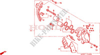 ETRIER DE FREIN AVANT(G.) (CBF600S6,8/SA6/N6,8/NA6) pour Honda CBF 600 FAIRING de 2005