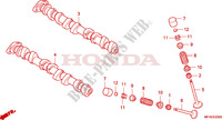 ARBRE A CAMES   SOUPAPE pour Honda CBF 1000 T ABS de 2010
