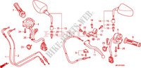 LEVIER DE GUIDON   CABLE   COMMODO pour Honda CB 600 F HORNET RAYURES de 2010