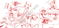 RESERVOIR A CARBURANT pour Honda CB 600 F HORNET STRIPE 34HP de 2010