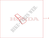 PROTECTION DE BRAS OSCILLANT pour Honda CB 1000 R BLANC, NOIR de 2011