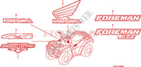 MARQUE(1) pour Honda FOURTRAX 500 FOREMAN 4X4 Electric Shift de 2007