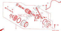 DEMARREUR pour Honda TRX 450 R SPORTRAX Electric Start RED de 2008