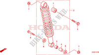 AMORTISSEUR ARRIERE pour Honda FOURTRAX 420 RANCHER 4X4 Manual Shift de 2010