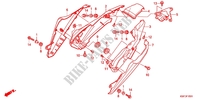 CARENAGES ARRIERE (CBF150MB/MC) pour Honda CB 150 UNICORN DAZZLER de 2011
