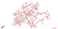 CARENAGES LATERAUX AVANT   SABOT (D.) pour Honda CBR 600 RR REPSOL de 2013