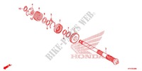 AXE DE KICK pour Honda WING GO 100 Front disk de 2014