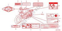 ETIQUETTE DE PRECAUTIONS pour Honda CB 1100 de 2010