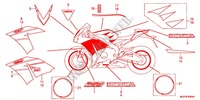 AUTOCOLLANTS (CBR1000S/SA) pour Honda CBR 1000 RR SP ABS TRICOLORE de 2014