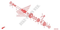 AXE DE KICK pour Honda WAVE 110 disque frein avant de 2012