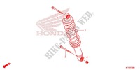 AMORTISSEUR ARRIERE pour Honda CBR 125 NOIR de 2015