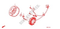 ALTERNATEUR pour Honda NXR 150 BROS Electric Start, front Disk de 2011